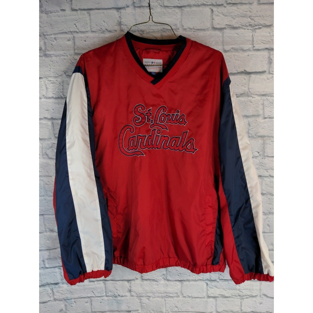St. Louis Cardinals Genuine Merchandise Pullover Windbreaker Jacket Size XL